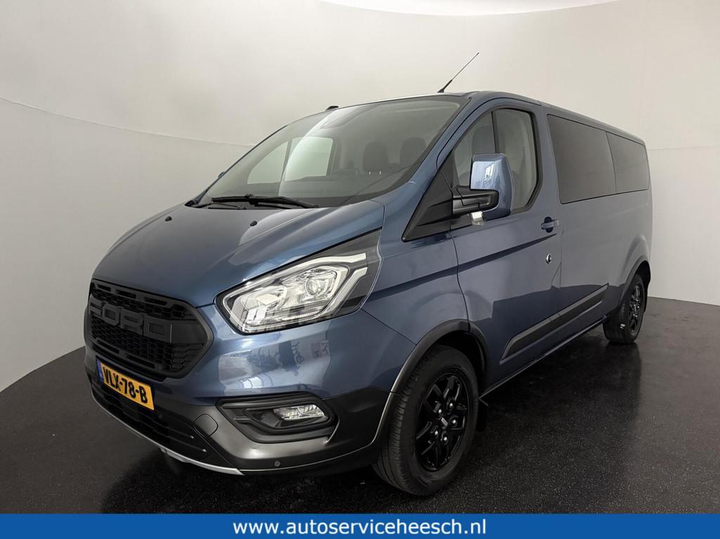 Ford Transit Custom 2.0 TDCI 130PK L2H1 TRAIL l AIRCO l NAVI, Auto's, Bestelauto's, Voorwielaandrijving, 4 cilinders, Blauw, 2800 kg