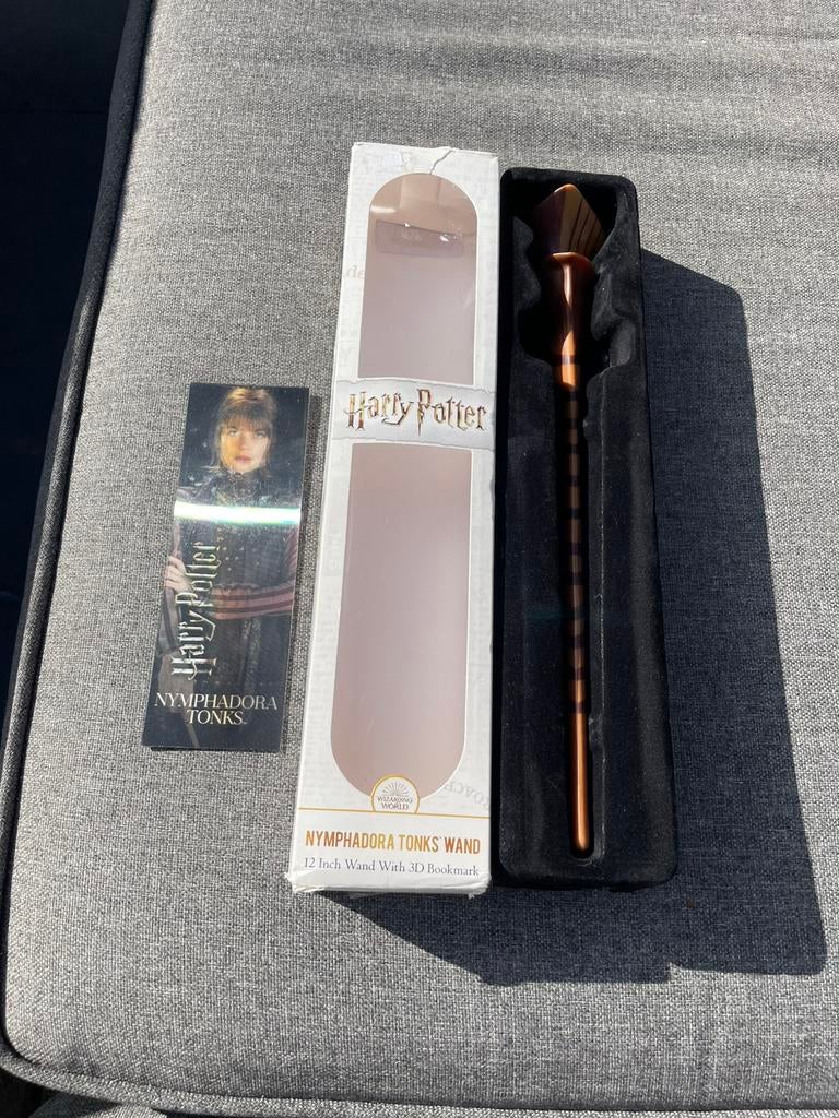 Harry potter toverstok nymphadora Tonks wand boekenlegger, Verzamelen, Harry Potter, Ophalen of Verzenden, Gebruikt, Replica