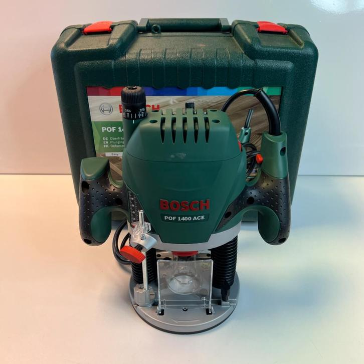 Bosch POF 1400 ACE Bovenfrees | op snoer | Nette staat, Doe-het-zelf en Verbouw, Gereedschap | Overige machines, Zo goed als nieuw