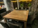 Massief houten eettafel, Huis en Inrichting, Tafels | Eettafels, Ophalen, Gebruikt, 100 tot 150 cm, 50 tot 100 cm