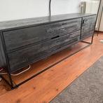 Zwart dressoir onbeschadigd, Ophalen, 150 tot 200 cm, Eikenhout, Zo goed als nieuw