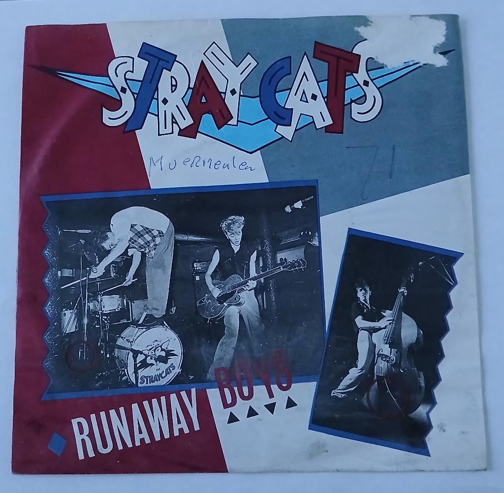 Stray Cats - Runaway boys, Ophalen of Verzenden, Gebruikt, Pop, Single