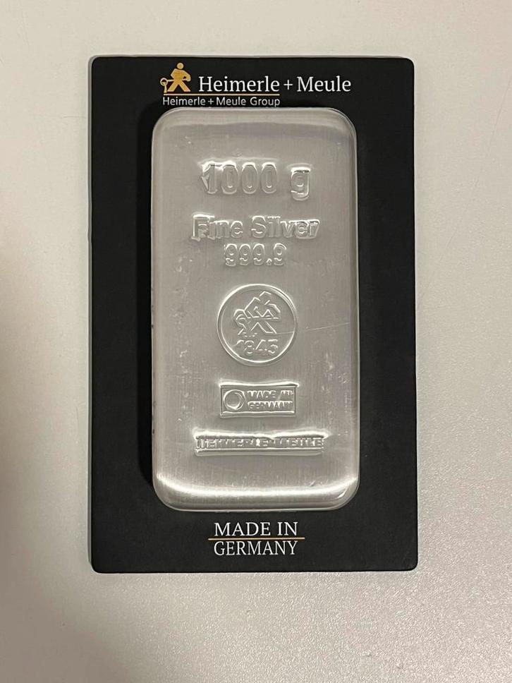 Kilo zilver 999 - Hemerle+Meule, Postzegels en Munten, Edelmetalen en Baren, Zilver, Ophalen of Verzenden