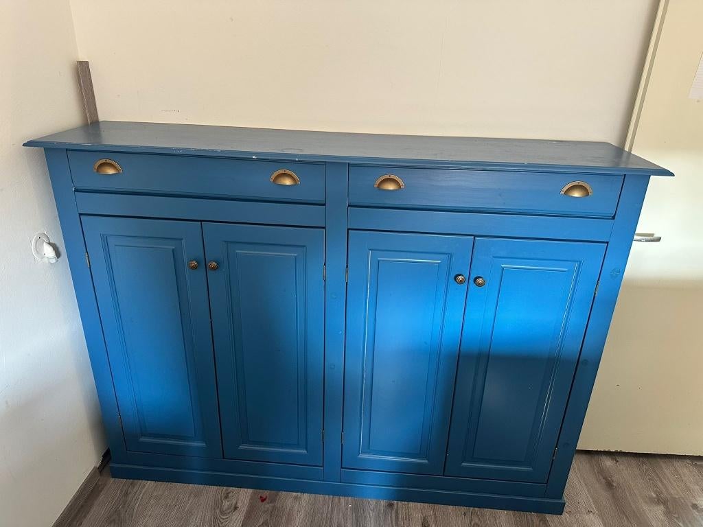 Kast, linnenkast / meidenkast, Huis en Inrichting, Kasten | Kledingkasten, Ophalen, Gebruikt, Met deur(en), 150 tot 200 cm