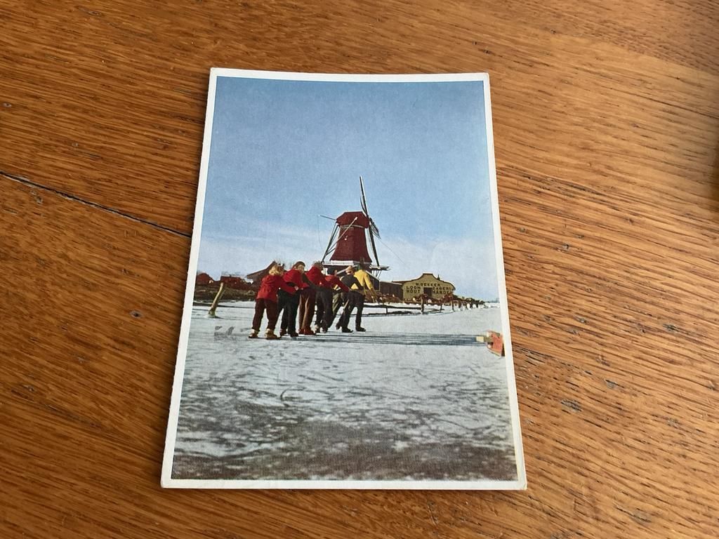 1050 molen Monnickendam KLM schaatsen, Ophalen of Verzenden
