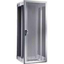 Serverkast Rittal 42U  met deuren en ventilatorblok 4x grijs, Ophalen, Gebruikt, Geperforeerd, Geperforeerd