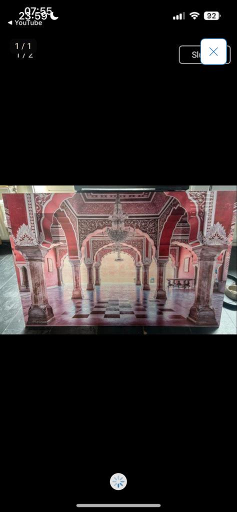 Plexiglas schilderij stadspaleis Jaipur, India (80x120cm), Ophalen