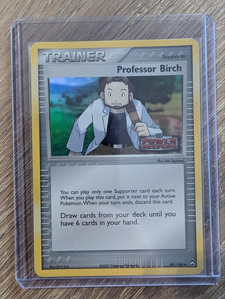 Professor Birch uit EX Power Keepers 80/108 Reversed Foil, Ophalen of Verzenden, Zo goed als nieuw, Losse kaart, Foil