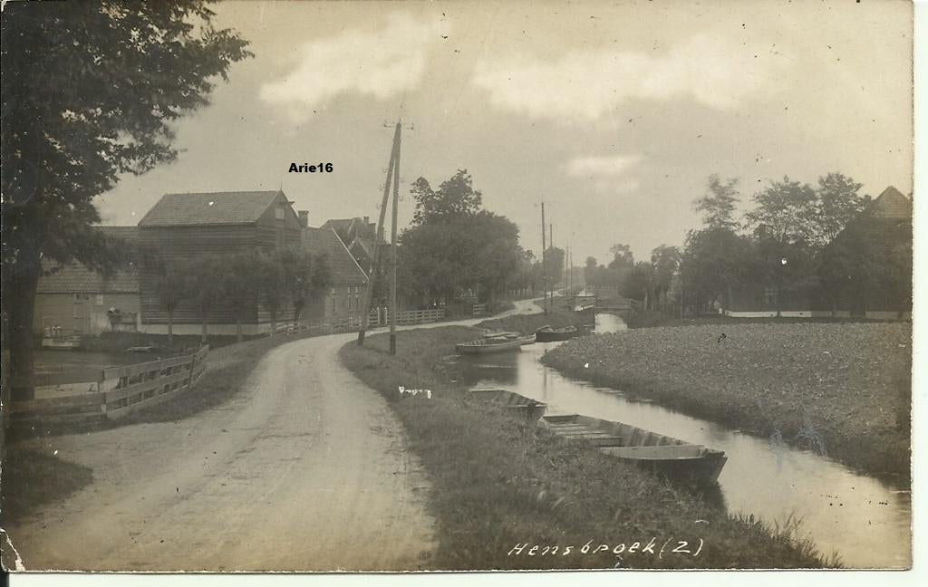 Hensbroek, Verzenden, 1920 tot 1940, Ongelopen, Noord-Holland