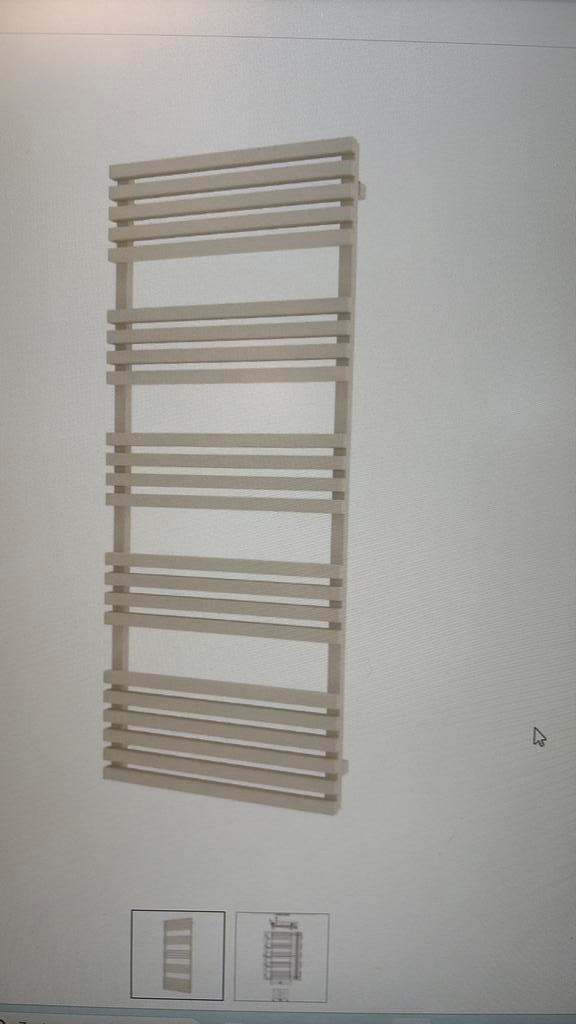 Design handdoekradiator 150x60 pergamon kleur  810W, Radiator, Nieuw, Ophalen of Verzenden, 60 tot 150 cm