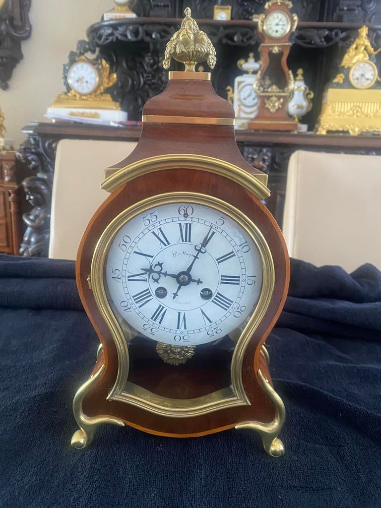 Schitterend boulle klokje topstaat !, Antiek en Kunst, Antiek | Klokken, Ophalen of Verzenden