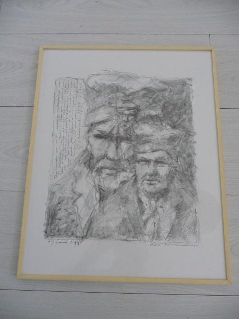 tekening -TOETEROET- van Kees Warmoeskerken, Bergen op Zoom, Antiek en Kunst, Kunst | Tekeningen en Foto's, Ophalen