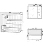 Direct Leverbaar: XL Sauna 5 Persoons | Finse sauna, ., Fins of Traditioneel, Ophalen of Verzenden, .