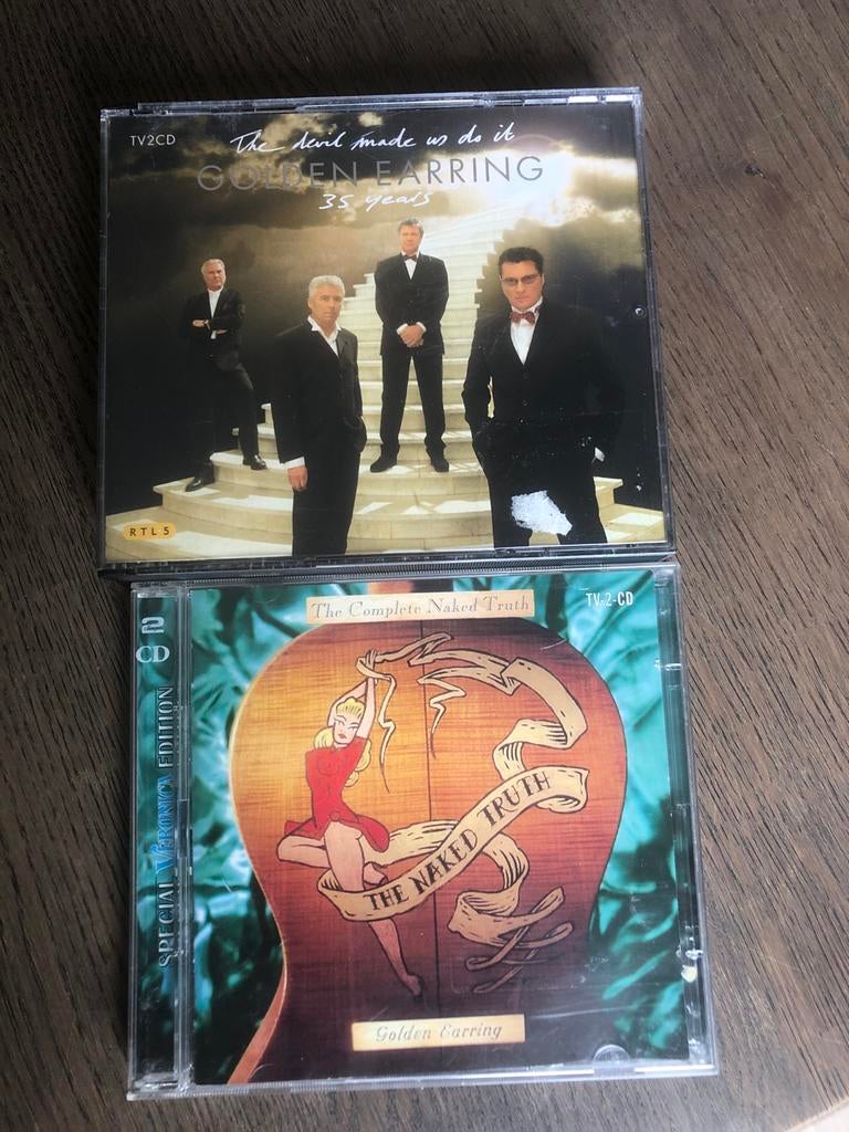 Golden Earring CD's: The Devil Made Us Do It & Naked Truth, Ophalen of Verzenden, Gebruikt, Poprock