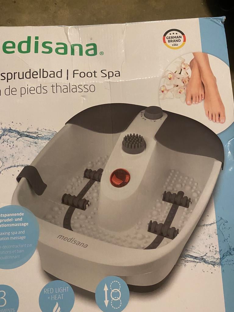 Medisana Voetbubbelbad FS-90L met massage en warmte, Ophalen of Verzenden, Zo goed als nieuw, Overige typen