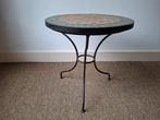 Marokkaanse mozaïek/ bistro tafel, Ophalen, Zo goed als nieuw, Rond, Metaal