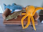 Ikea knuffels (octopus, krokodil, haai), Kinderen en Baby's, Speelgoed | Knuffels en Pluche, Ophalen, Zo goed als nieuw, Overige typen