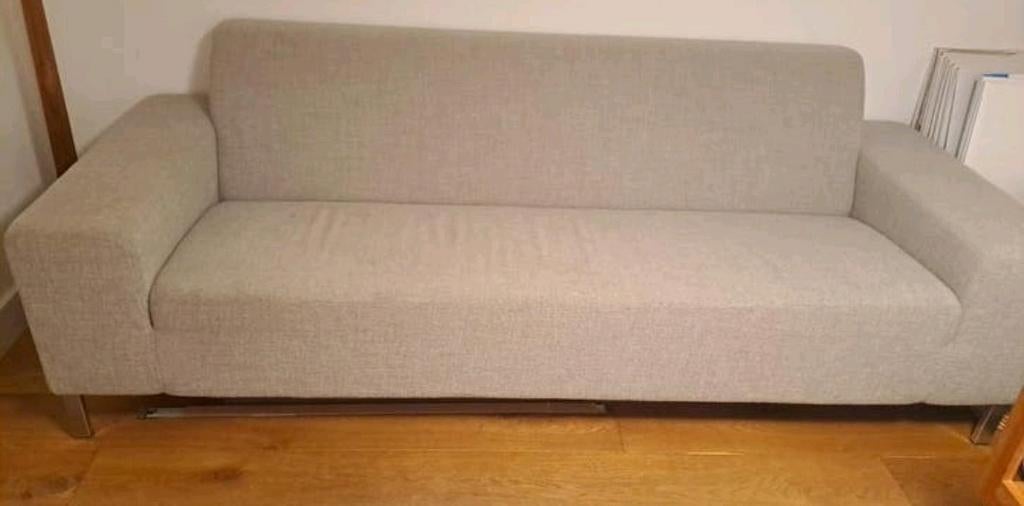 Gelderland 3-zitsbank lichtgrijs, Ophalen, Gebruikt, Tweepersoons