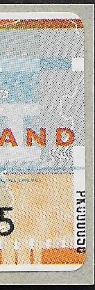 Test Wincor automaatstrook PK50 bruin Afgekeurd papier. LEES, Ophalen of Verzenden, Na 1940, Postfris