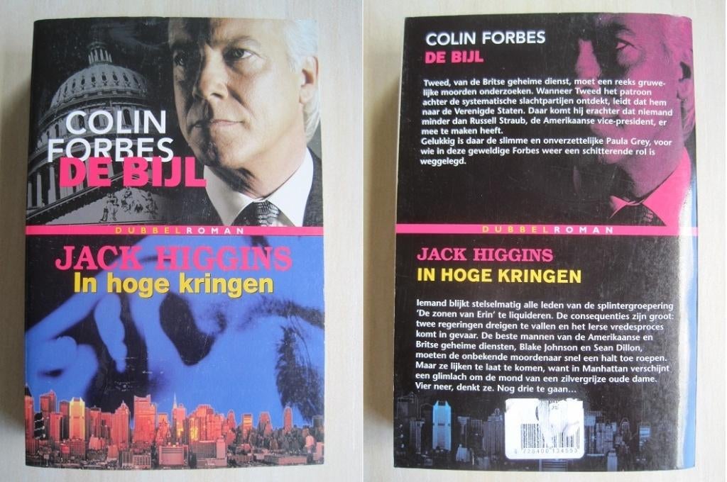 482 - De bijl / In hoge kringen dubbelroman, Boeken, Thrillers, Zo goed als nieuw, Wereld overig, Verzenden