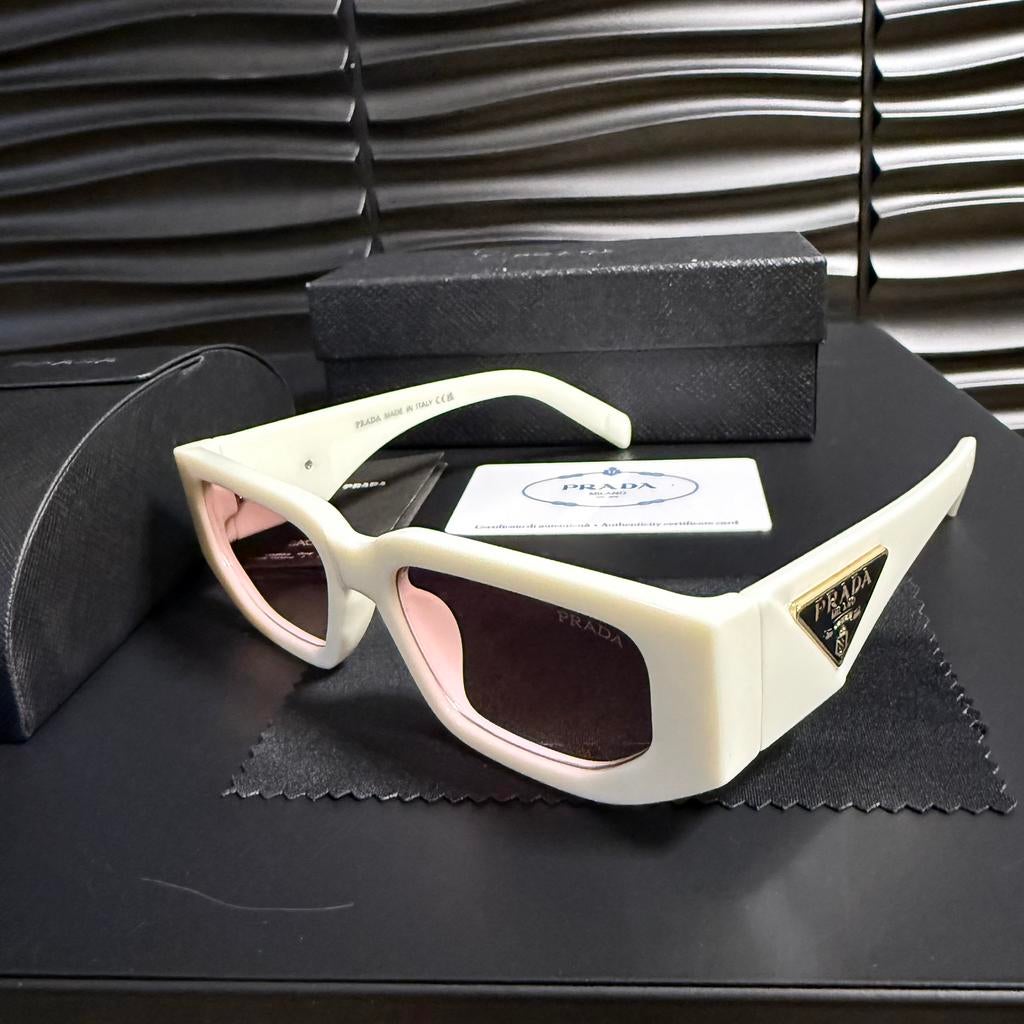 Prada zonnebril unisex nieuw, Overige merken, Zonnebril, Wit, Nieuw