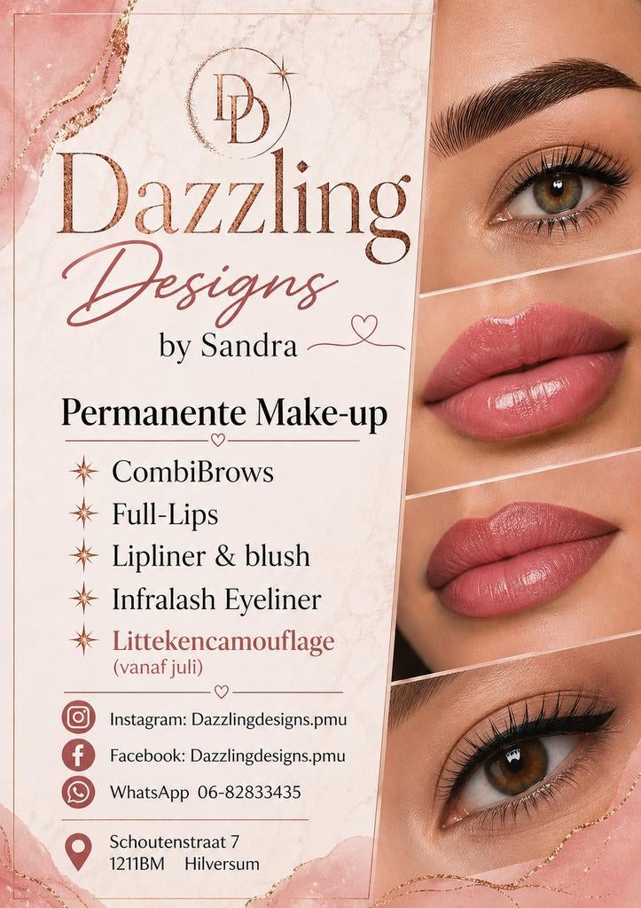 Permanente Make-up, Ophalen of Verzenden, Gehele gezicht