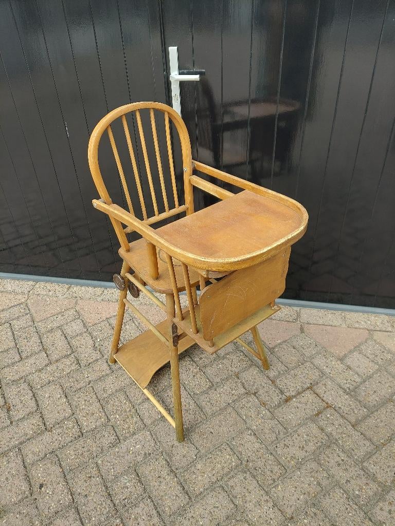 retro kinderstoel ouderwetse kakstoel  fotograafstoeltje, Ophalen, Gebruikt, Overige typen
