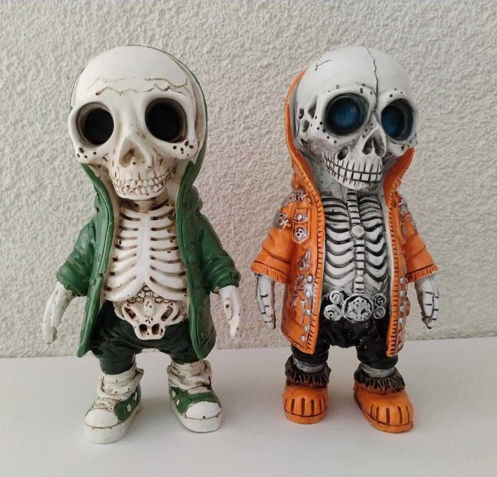 Set van 2 Skelet Poppetjes - 2, Ophalen of Verzenden, Zo goed als nieuw