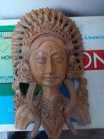 Handgesneden Houten Masker - Balinese Danseres, Antiek en Kunst, Kunst | Beelden en Houtsnijwerken, Ophalen of Verzenden