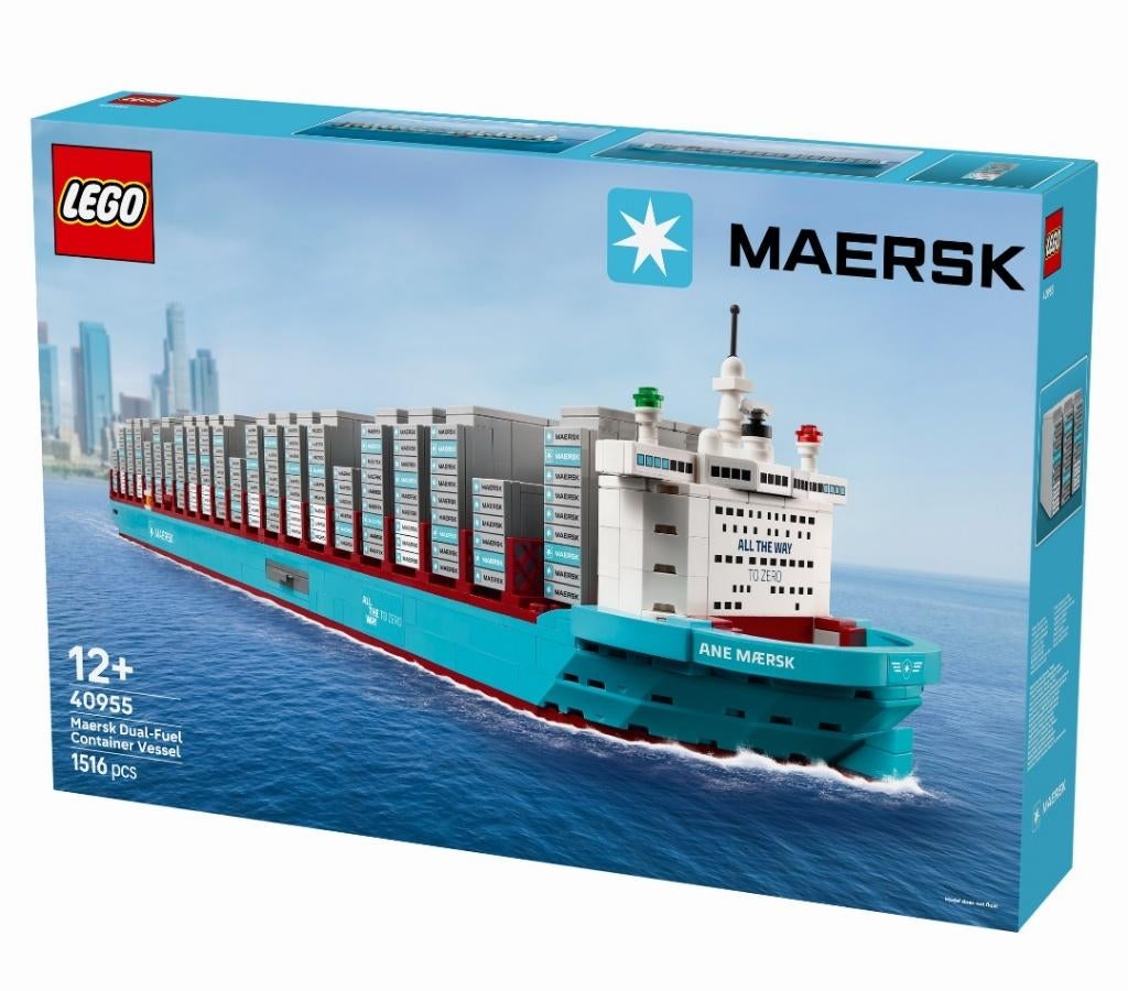 Lego 40955 Maersk containerschip met dubbel NIEUW, Overige thema's, Lego, Nieuw, Ophalen of Verzenden
