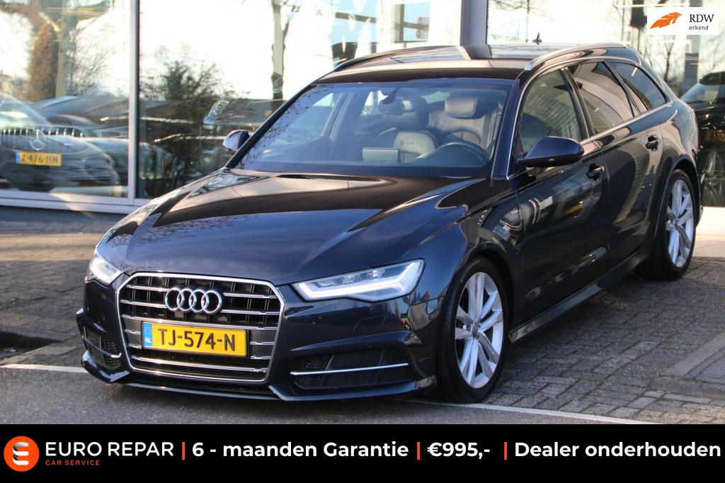 Audi A6 Avant 1.8 TFSI ultra Advance Sport DEALER OND NL-AUT, Euro 6, Blauw, Regensensor, Origineel Nederlands