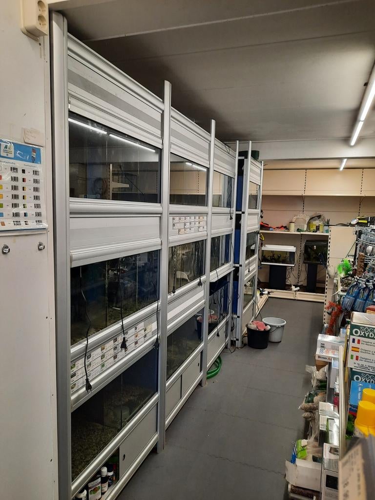 Aquriumwand 4+1 meter, Dieren en Toebehoren, Vissen | Aquaria en Toebehoren, Ophalen, Gebruikt, Geen idee, Leeg aquarium