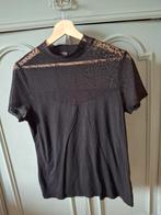 Zwart T-shirt met transparante details - Maat M, Kleding | Dames, Maat 38/40 (M), G-max, Zwart, Ophalen of Verzenden