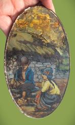 Glas beschilderd~ Peru~Schilderwerkje op glas aan de binnen, Ophalen of Verzenden