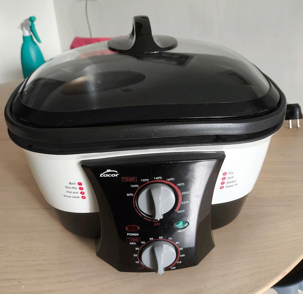 Multicooker/slowcooker/braadpan 5 liter elektrische pan, Ophalen, Timer, Zo goed als nieuw