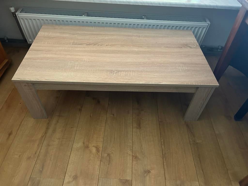 Salontafel 120x65x37 cm - Licht houtkleur, Gebruikt, 100 tot 150 cm, Minder dan 50 cm, Rechthoekig