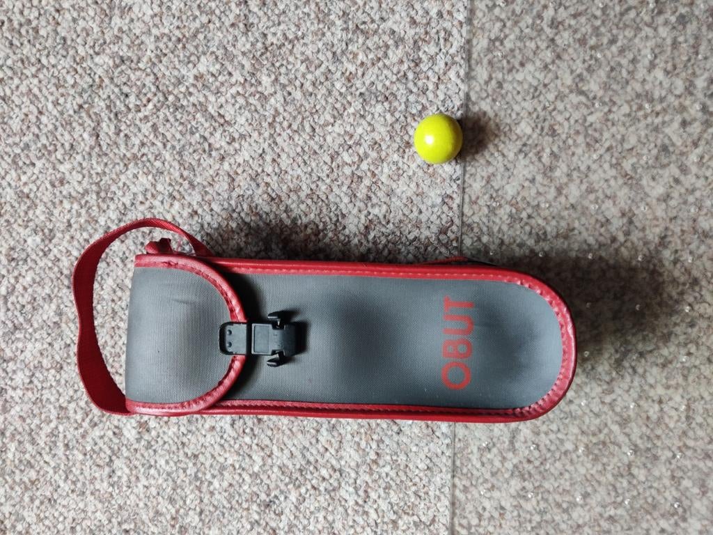 Obut Petanque Jeu de Boules Set met 3 Ballen en Tas, Ophalen of Verzenden, Gebruikt