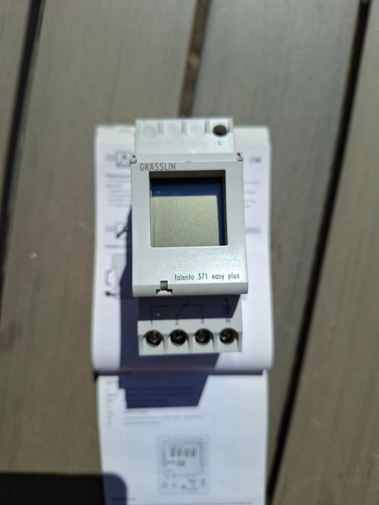 Grasslin Talento 371 Easy Plus Schakelklok Groepenkast, Ophalen of Verzenden