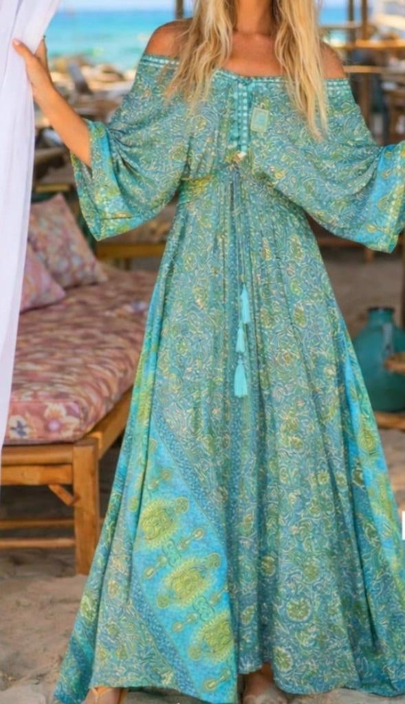 Partij Ibiza zijden jurken boho 5 stuks, Kleding | Dames, Jurken, Ophalen of Verzenden, Zo goed als nieuw, Maat 38/40 (M), Onder de knie