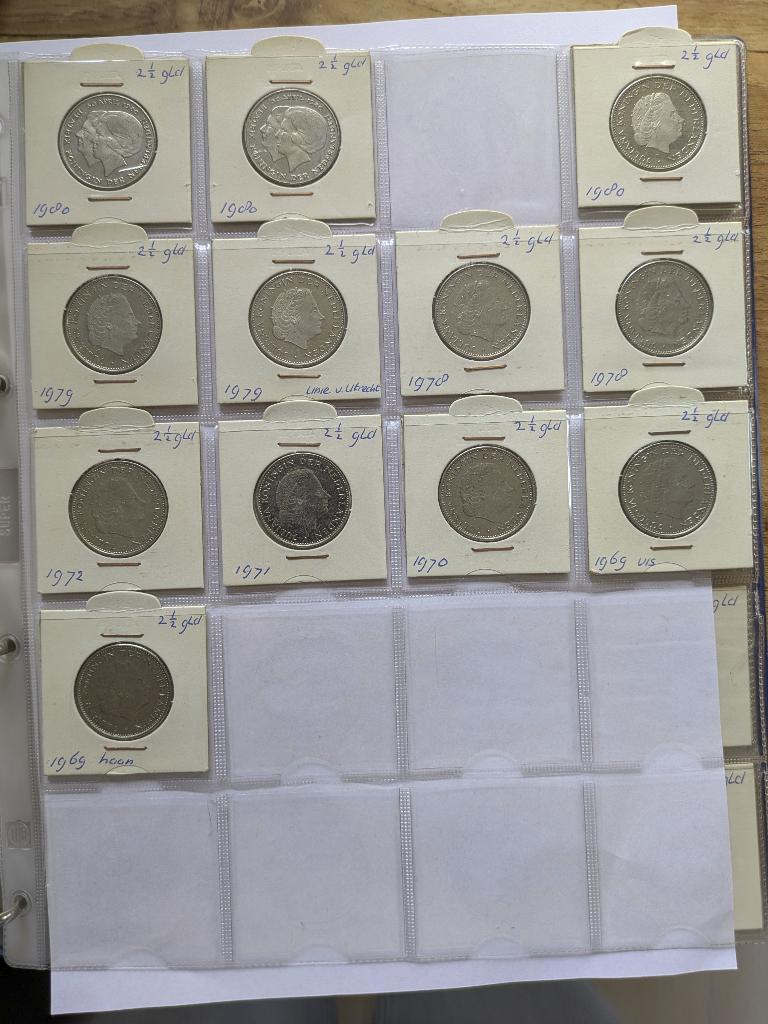 Nederlandse munten 1948 - 1980, Postzegels en Munten, Munten | Nederland, Ophalen of Verzenden, Koningin Juliana, Setje, Zilver