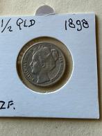1/2,gulden 1898, ½ gulden, Zilver, Ophalen of Verzenden, Koningin Wilhelmina