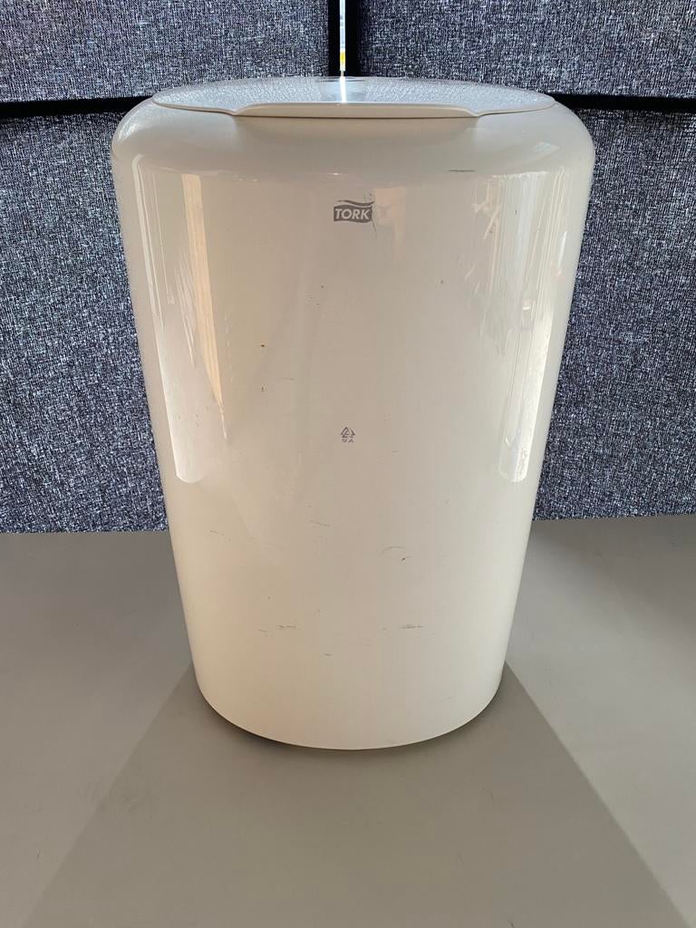 Partij prullenbakken prullebak  merk tork wit, Ophalen, Zo goed als nieuw, Kunststof, Minder dan 50 cm