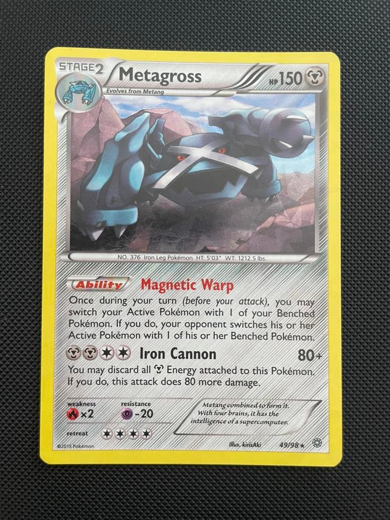 Metagross 49/98 Rare Holo XY Ancient Origins, Verzenden, Zo goed als nieuw