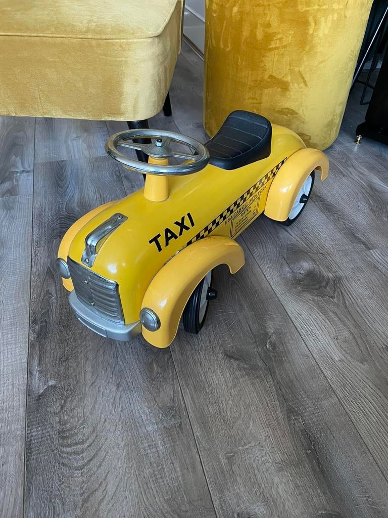 Gele Retro loopauto Yellow Cab, Ophalen, Zo goed als nieuw