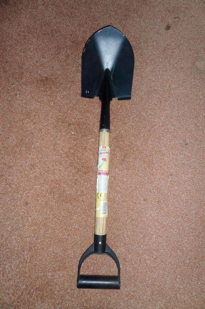 Strandschep - D handgreep - Metalen punt blad, Ophalen, Nieuw