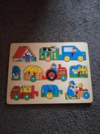 Houten Puzzel Boerderij Thema, 2 tot 4 jaar, 10 tot 50 stukjes, Ophalen of Verzenden, Zo goed als nieuw