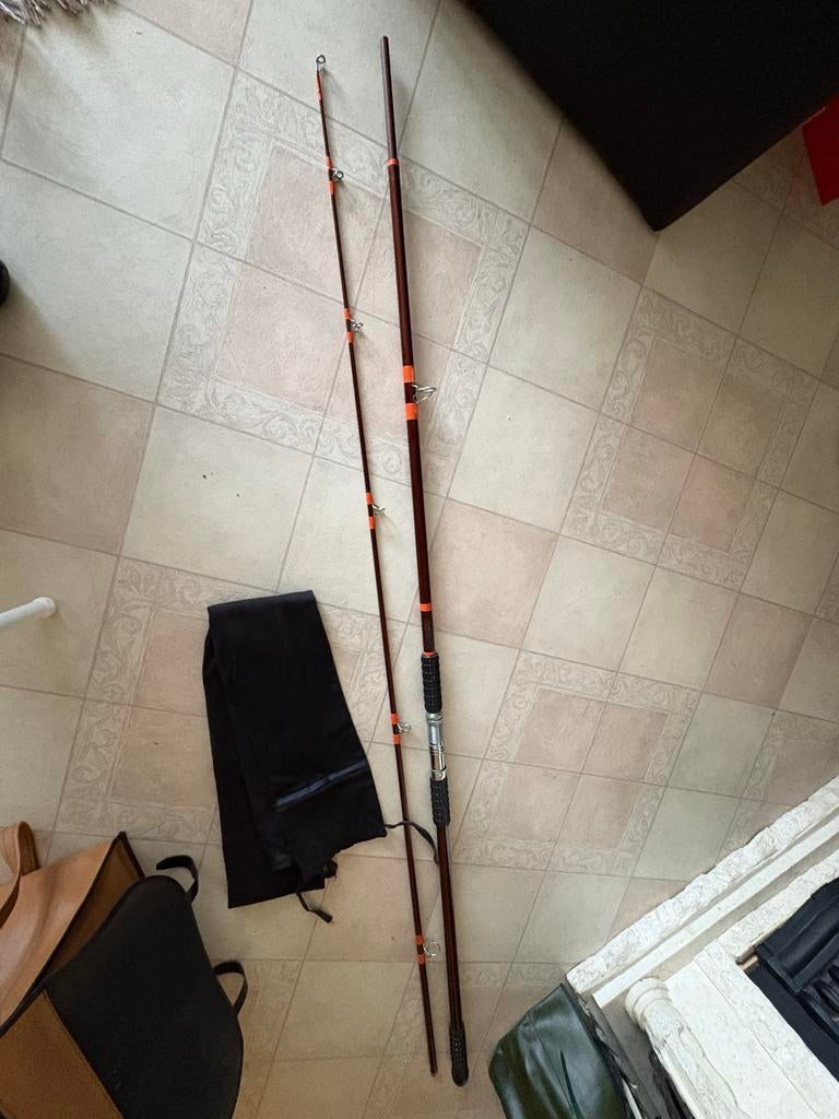 Mooie strandhengel met opberghoes, Ophalen, Zo goed als nieuw, Werphengel