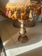 Vintage tafellampje met koperen voet, Heikant 21 Kaatsheuvel, Overige materialen, Belle Vieille Brocante, Ophalen of Verzenden