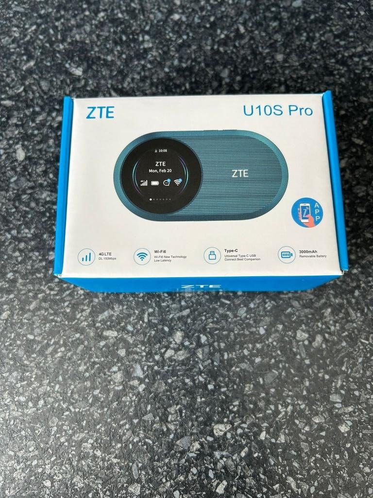 ZTE U10s Pro - 4G MiFi - Mobiele hotspot voor onderweg, Computers en Software, Router met modem, Verzenden, Nieuw, Info@techwebshop.com