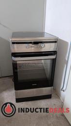 Inventum inductie fornuis vfi5042rvs 2 fase, Gebruikt, Inductie, Vrijstaand, 85 tot 90 cm